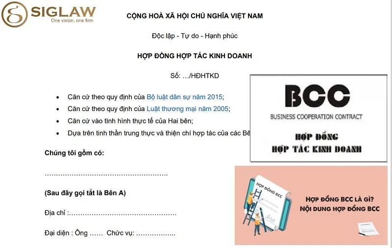 Mẫu Hợp Đồng BCC
