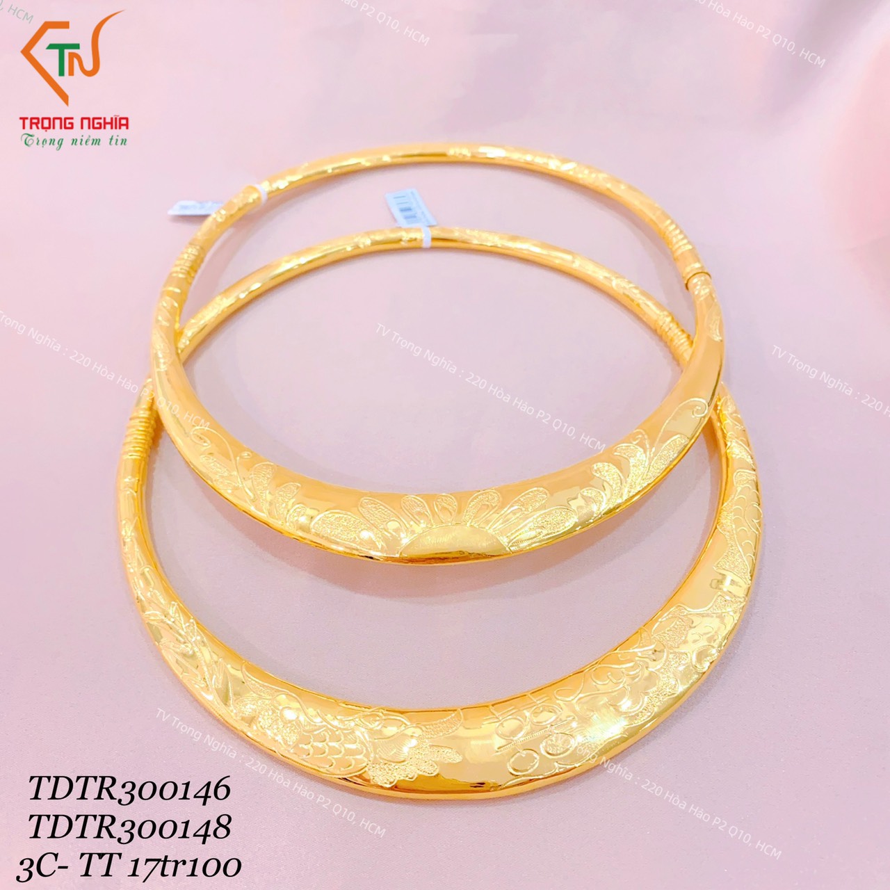 Mẫu Kiềng Vàng 3 Chỉ