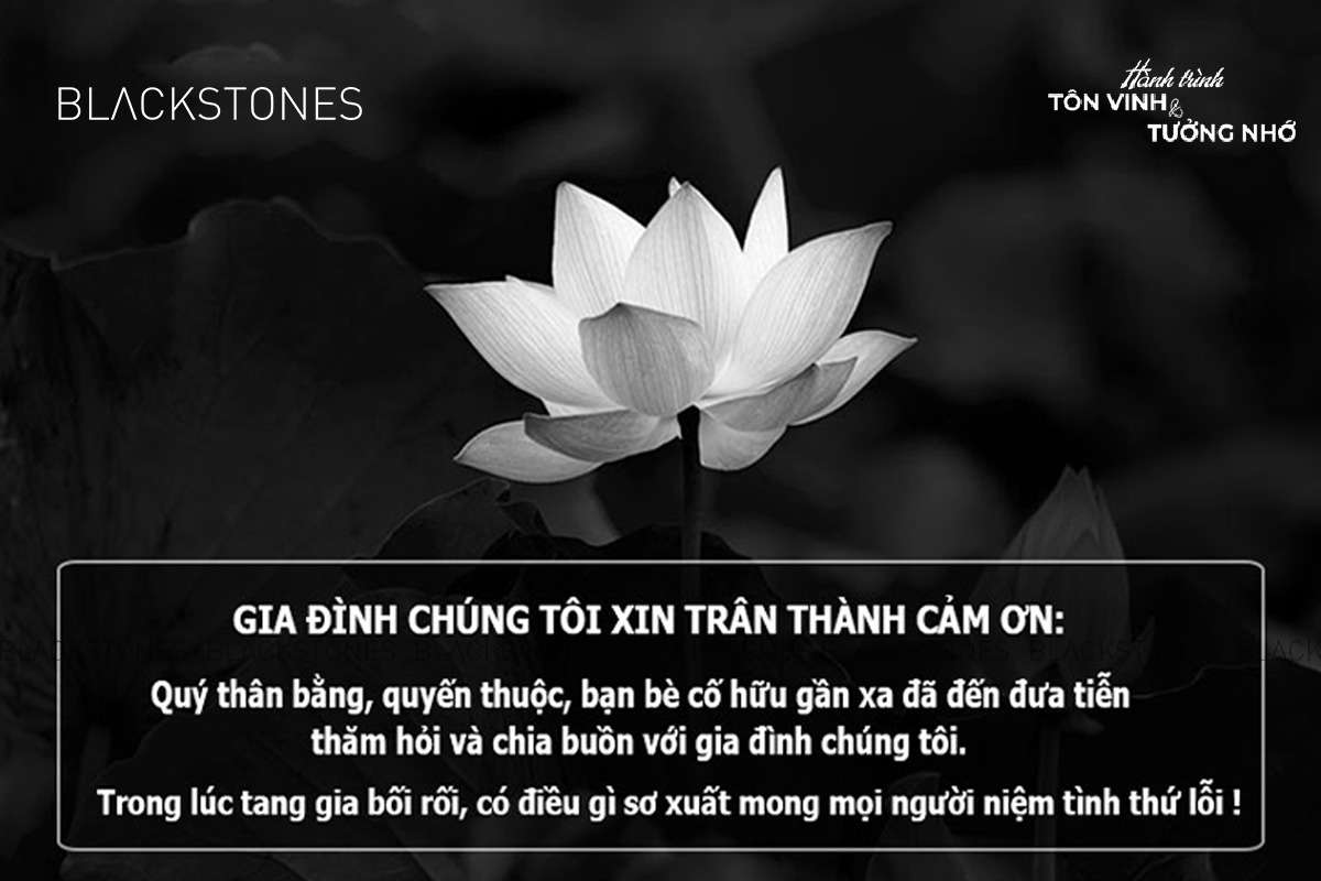 Mẫu Lời Cảm Tạ Sau Đám Tang Gallery 2