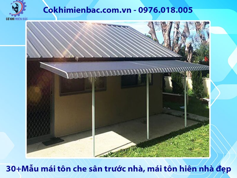 Mẫu Mái Tôn Che Sân Đẹp