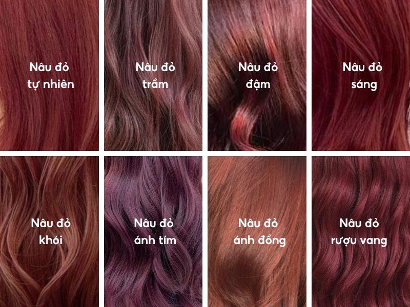 Màu Nâu Ánh Đỏ