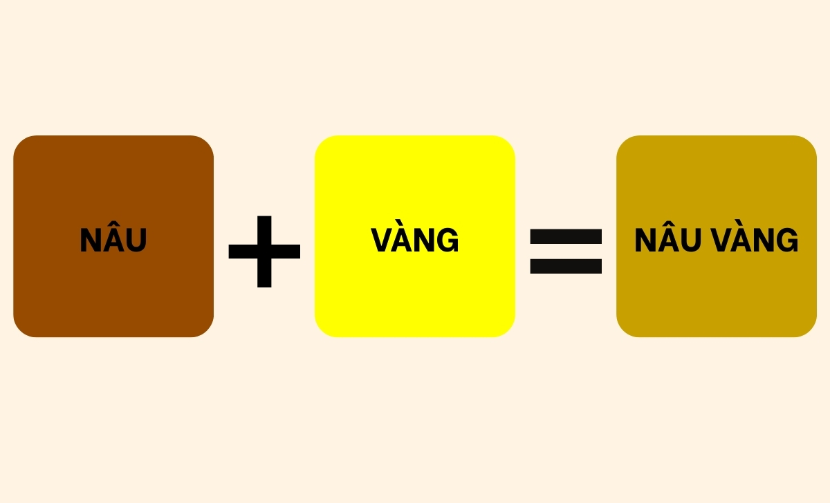 Màu Nâu Pha Với Màu Vàng Ra Màu Gì?
