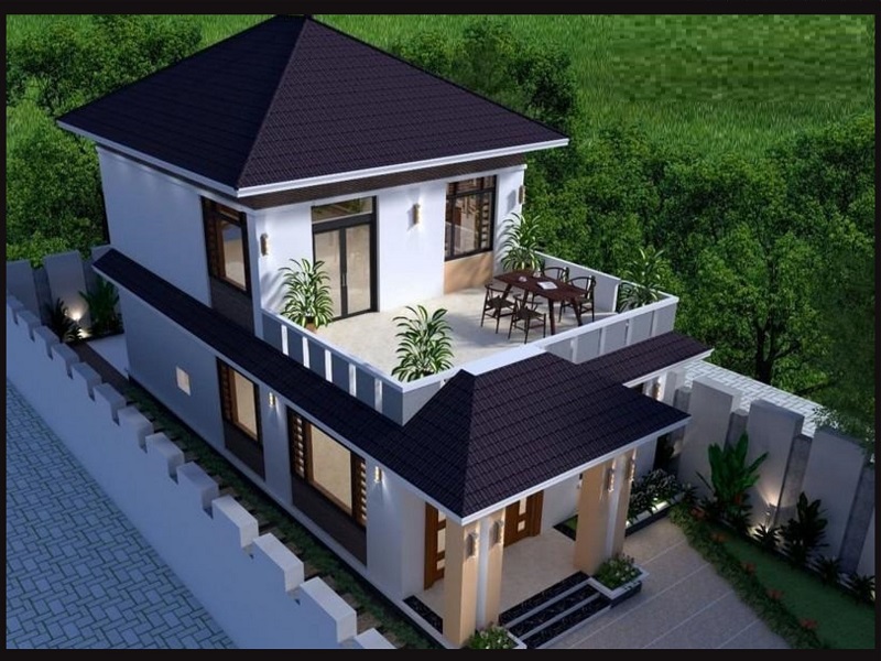 Mẫu Nhà 1 Tầng Rưỡi Có Sân Thượng Đẹp, Tiện Nghi Và Hiện Đại