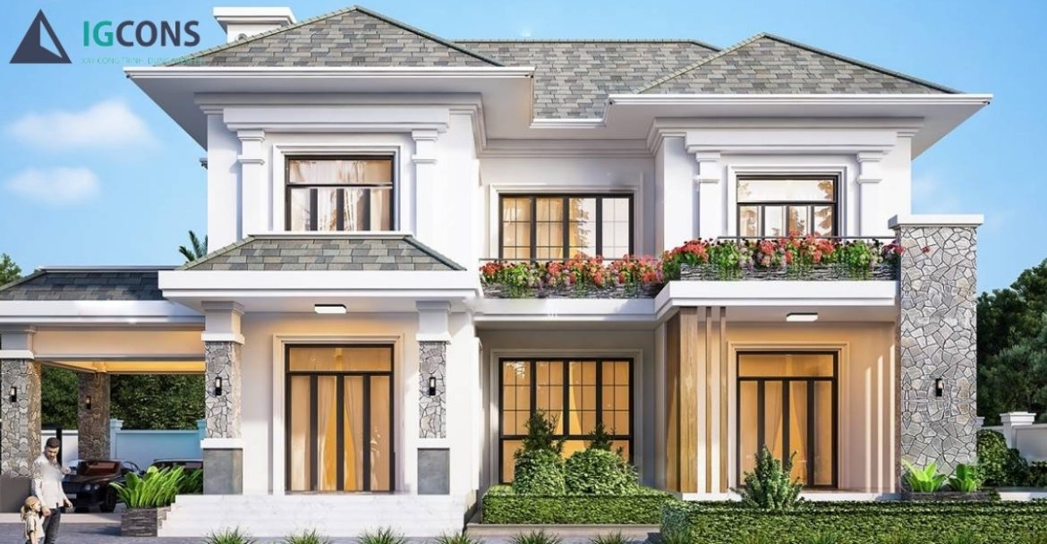 Mẫu Nhà Chữ U 2 Tầng Đẹp