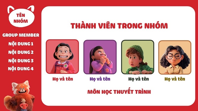 Mẫu Powerpoint Thuyết Trình Nhóm Dễ Thương
