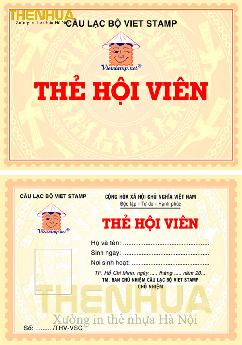 Mẫu Thẻ Thành Viên Câu Lạc Bộ