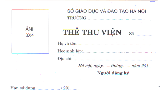 Mẫu Thẻ Thư Viện: Hướng dẫn chi tiết và cách sử dụng