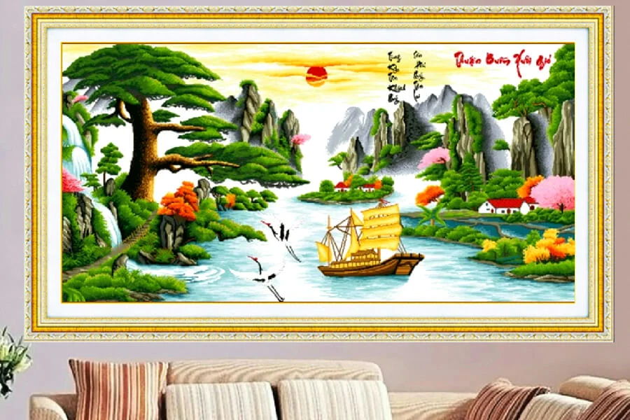 Mẫu Tranh Thêu Chữ Thập Đẹp