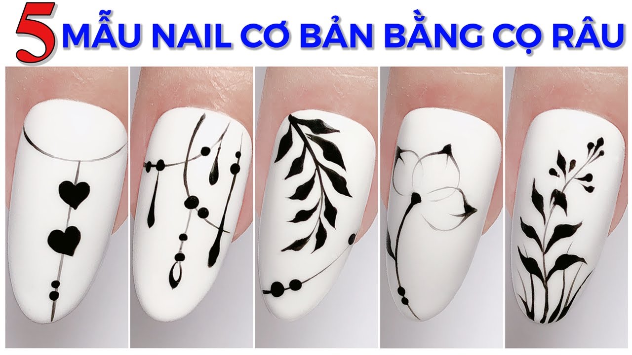 Mẫu Vẽ Cọ Nét Đơn Giản