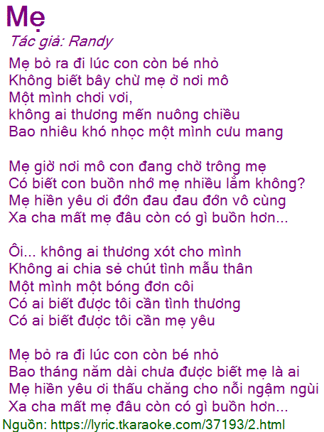 Mẹ Bỏ Ra Đi