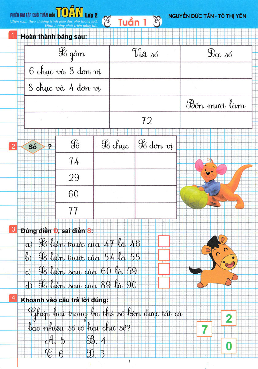 Phiếu Bài Tập Cuối Tuần Lớp 2: Tổng Hợp Bài Tập Và Đáp Án Gallery 2