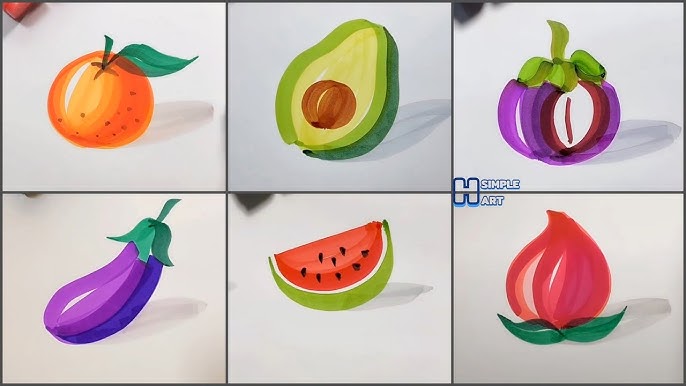 Cách Vẽ Rau Củ Quả Đơn Giản và Sinh Động Gallery 2