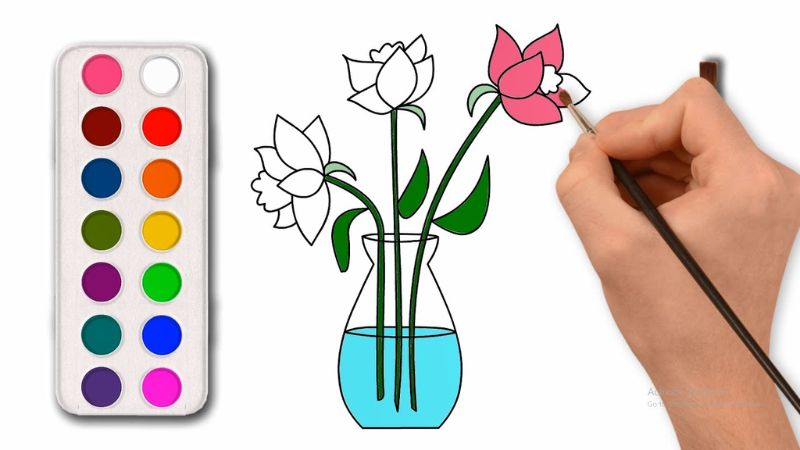 Cách Vẽ Bình Bông Đẹp và Dễ Dàng Gallery 2