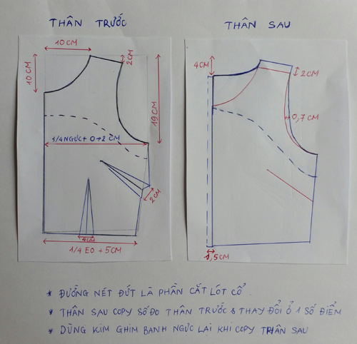 Cách Cắt Váy Xòe Liền Thân Gallery 2