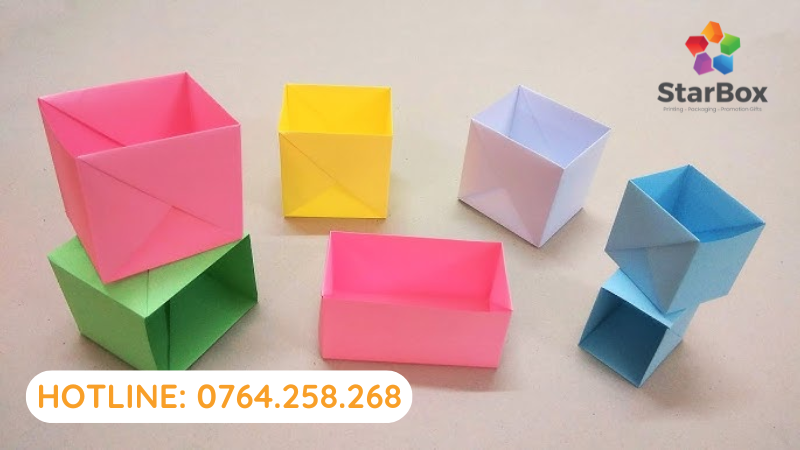 Cách Gấp Hộp Hình Vuông Gallery 2