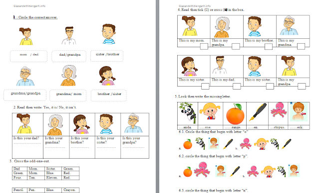 Đề thi Tiếng Anh lớp 2 học kì 2 Family and Friends Gallery 2