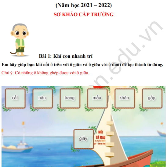 Đề thi Trạng Nguyên Tiếng Việt lớp 2 cấp trường Gallery 2