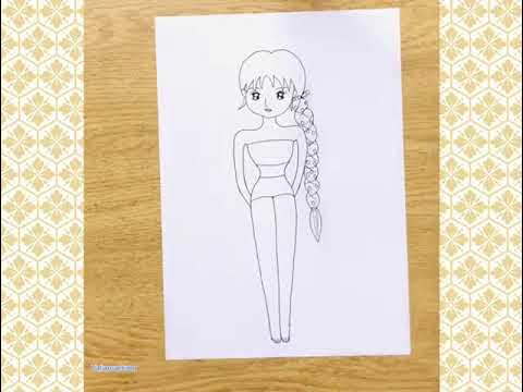Vẽ Búp Bê Đơn Giản Gallery 2