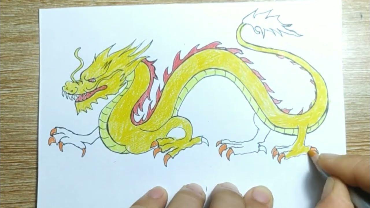 Hình Vẽ Con Rồng Đơn Giản Gallery 2