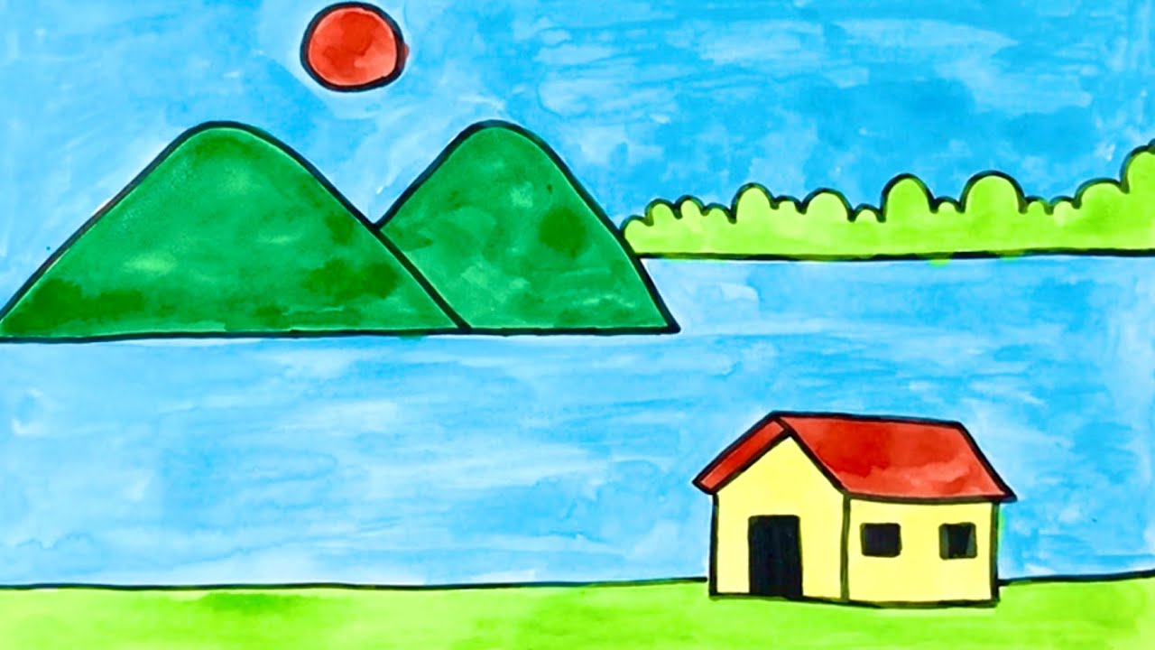 Tranh Phong Cảnh Đẹp Dễ Vẽ Gallery 2
