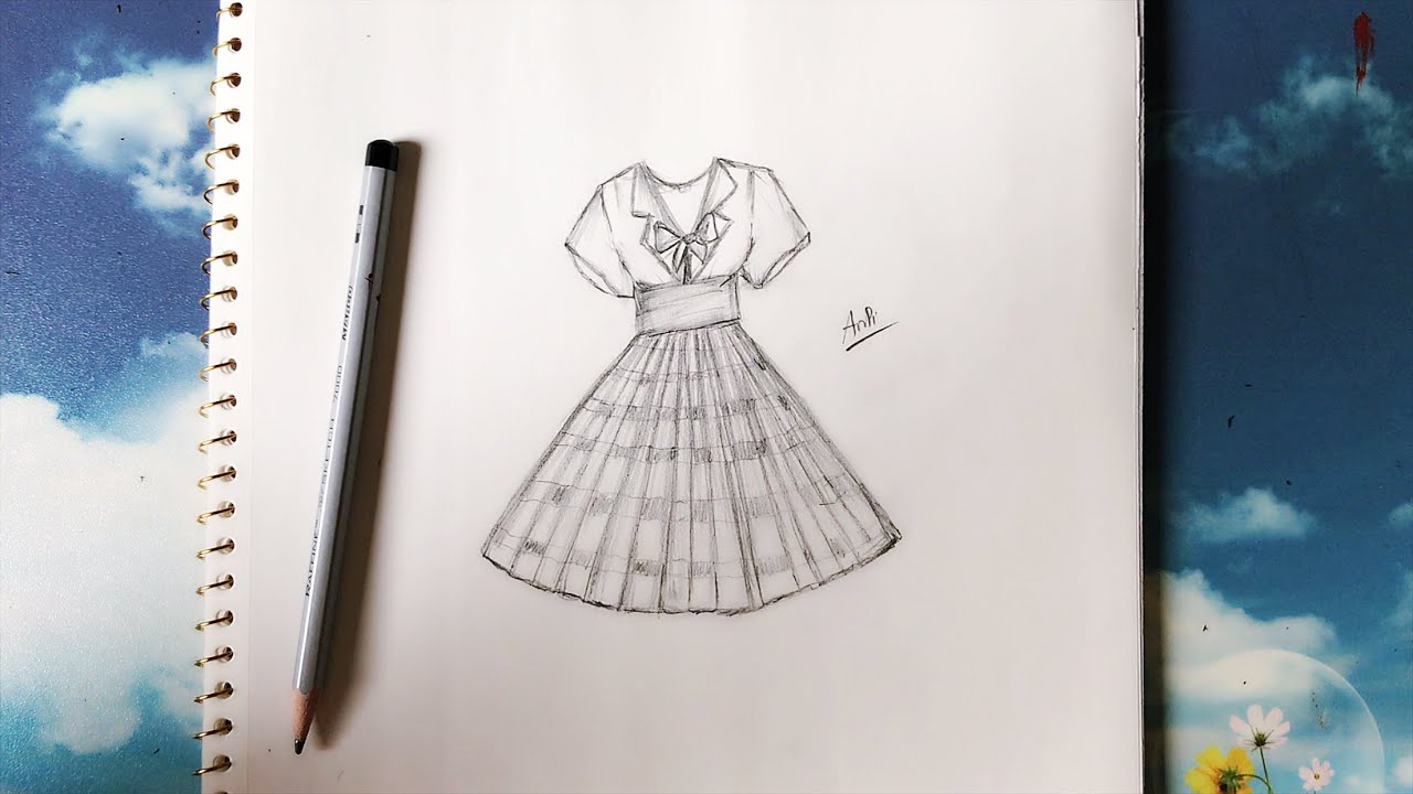 Cách Vẽ Váy Đơn Giản Nhất Gallery 2