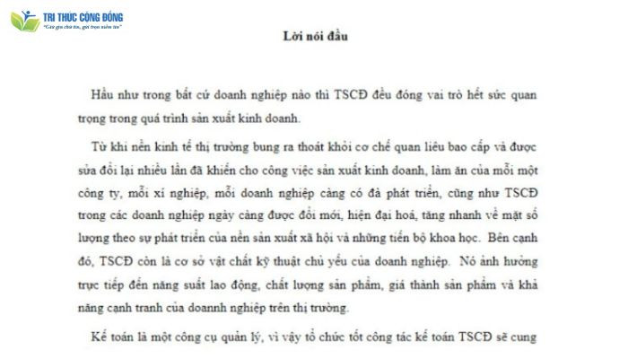 Lời Nói Đầu Tiểu Luận Hoàn Chỉnh Gallery 2