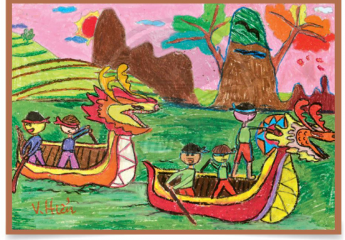 Mĩ thuật lớp 6 bài 4: Hội xuân quê hương Gallery 2