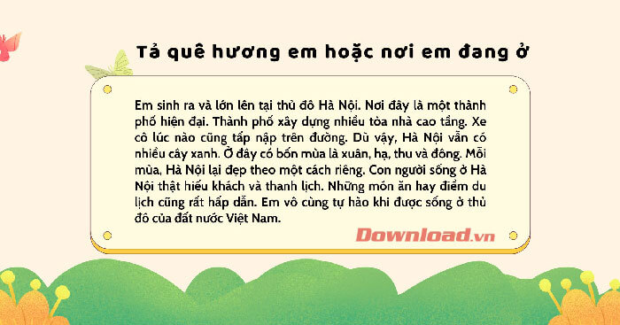 Tả về nơi em đang sống lớp 6 ngắn gọn Gallery 1