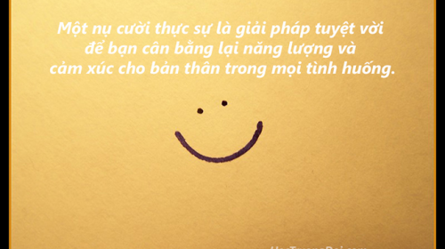 Mỉm cười là điều tuyệt vời