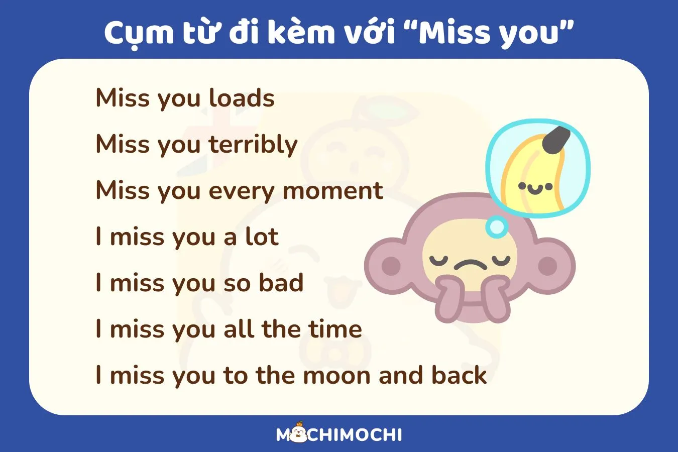 Miss You Tiếng Việt Là Gì