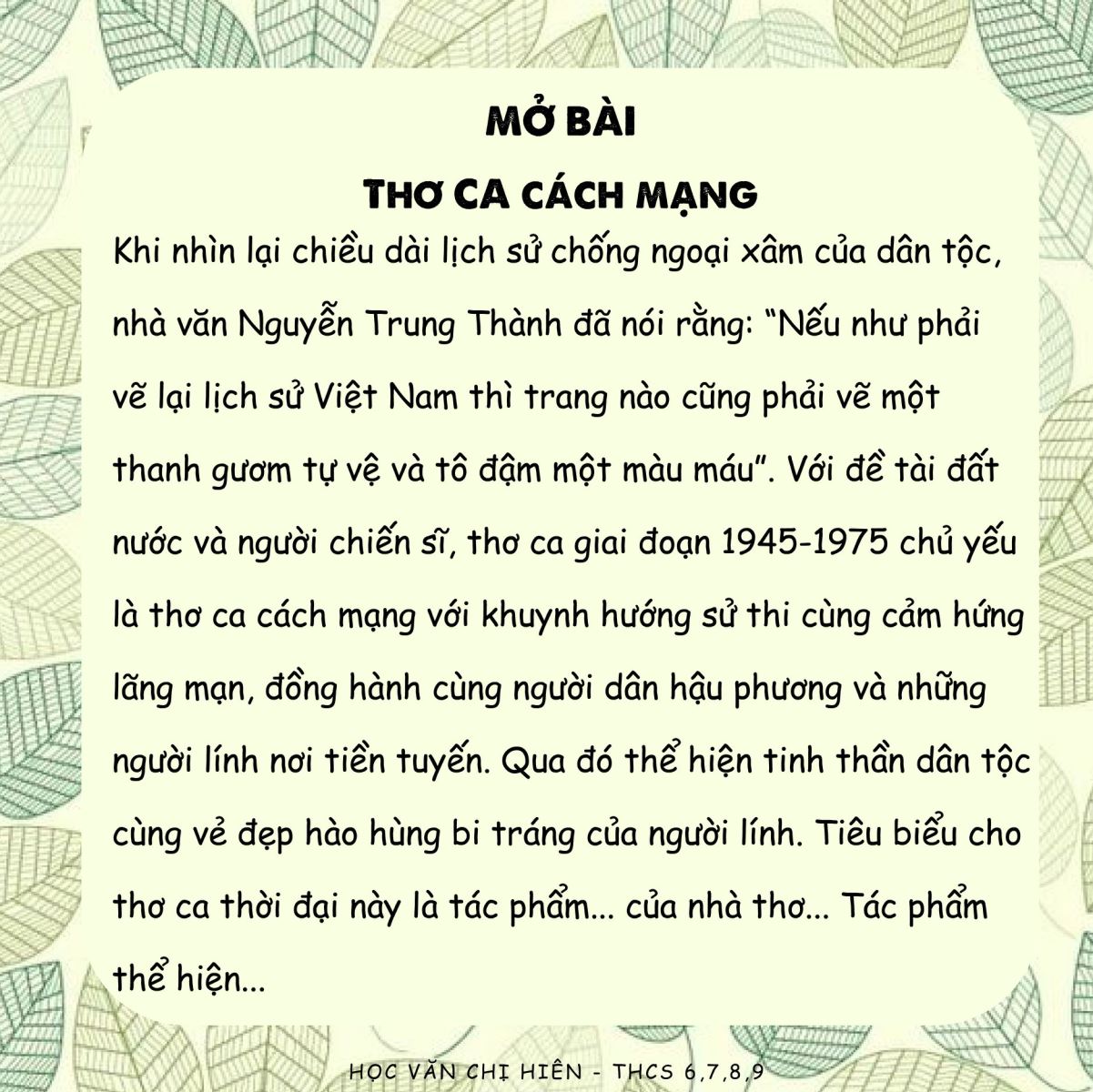 Mở Bài Cho Thơ Ca: Hướng Dẫn Viết Hay Và Thu Hút
