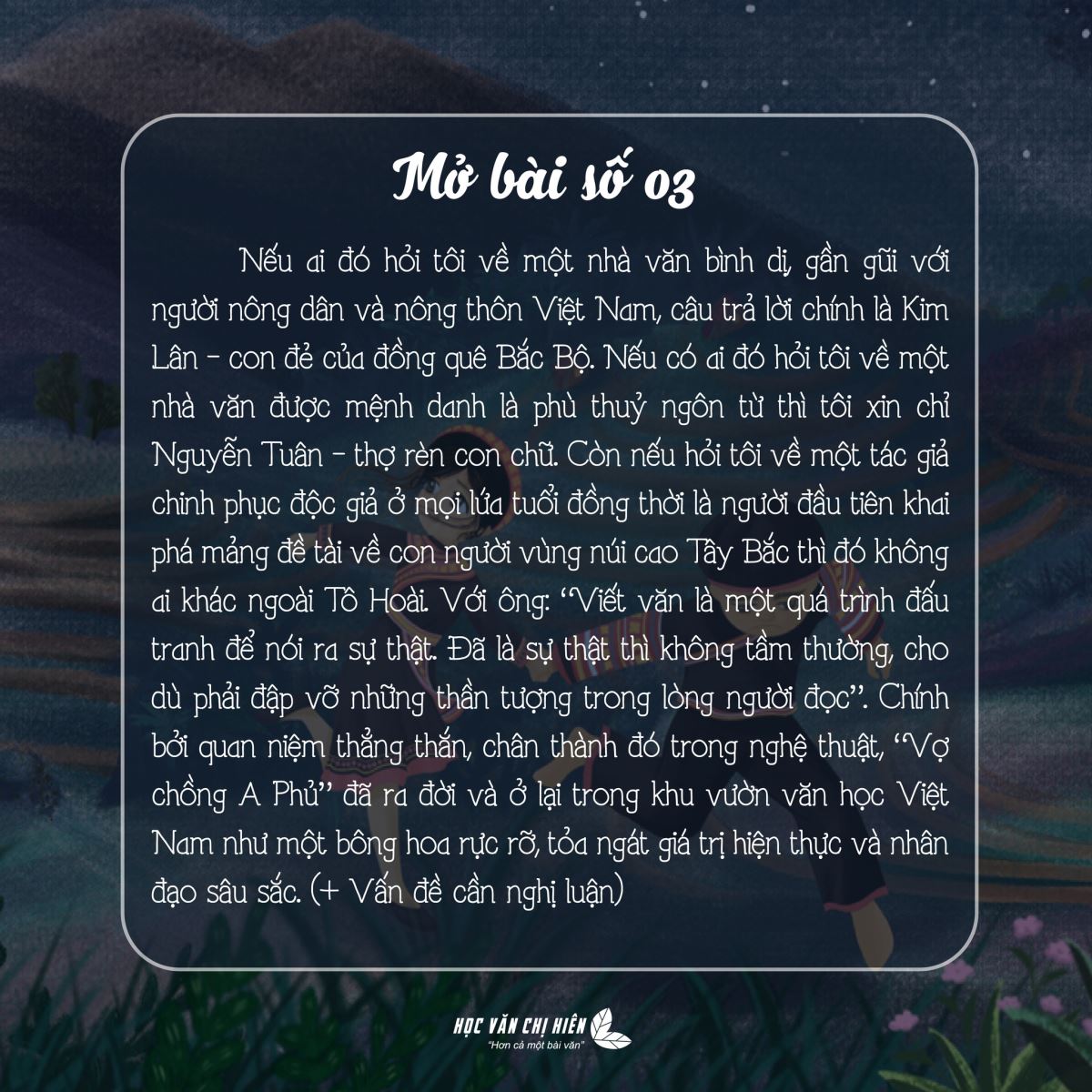 Mẫu Bài Vợ Chồng A Phủ