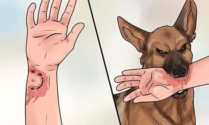 Mơ bị chó cắn chảy máu