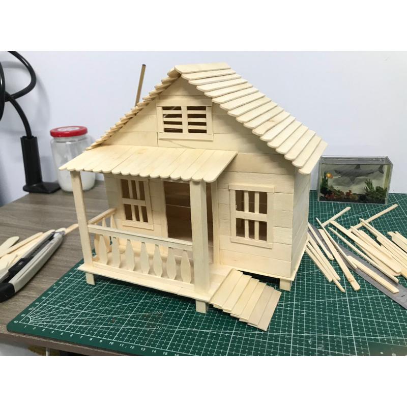 Mô hình ngôi nhà bằng que kem: Hướng dẫn chi tiết, sáng tạo và thú vị