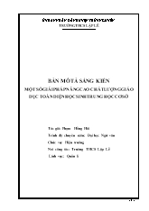 Bản chất của sáng kiến