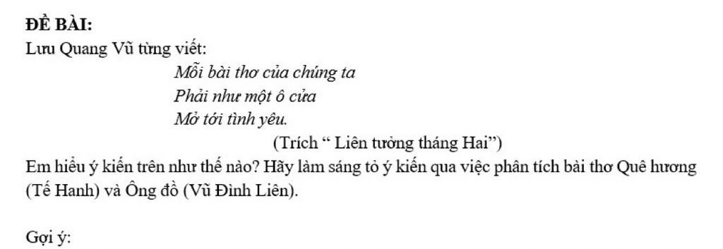 Mỗi Bài Thơ Là Một Ô Cửa Mở Tới Tình Yêu