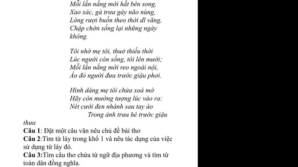 Mỗi Lần Nắng Mới Hắt Bên Song