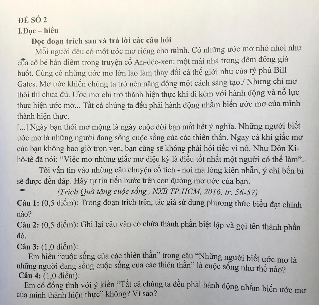 Mỗi người đều có một ước mơ riêng cho mình