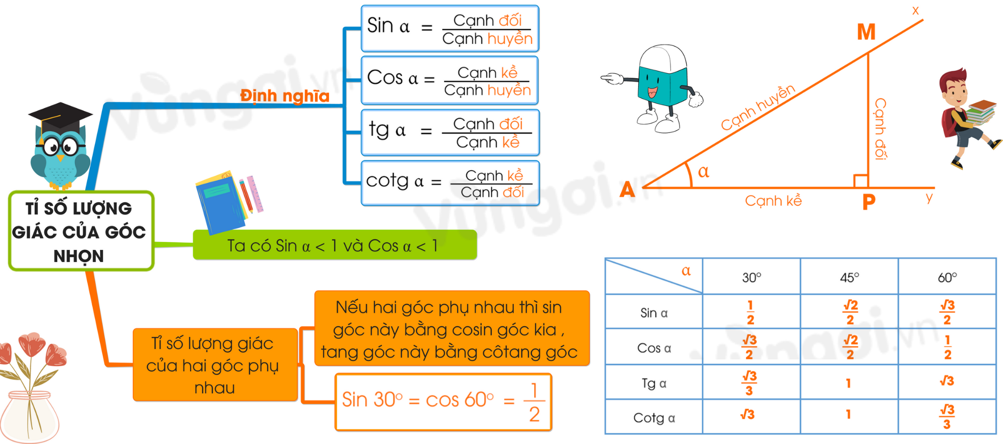 Tỉ số lượng giác của hai góc phụ nhau Gallery 1