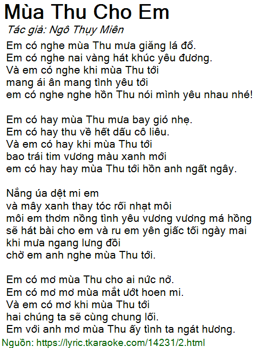 Mùa Thu Cho Em Gallery 2