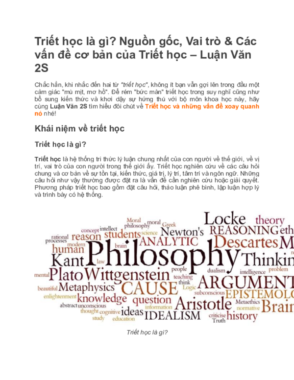 Triết học là gì? Gallery 2