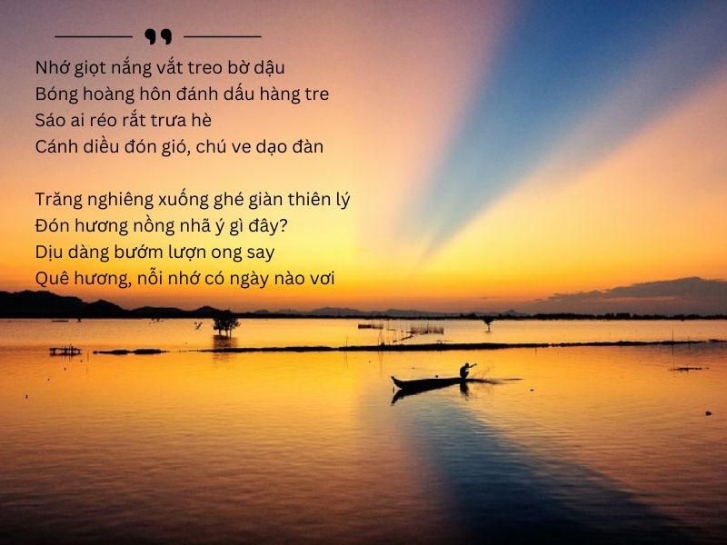 Thơ Nhớ Nhà - Gợi Nhớ Về Quê Hương Yêu Dấu Gallery 2
