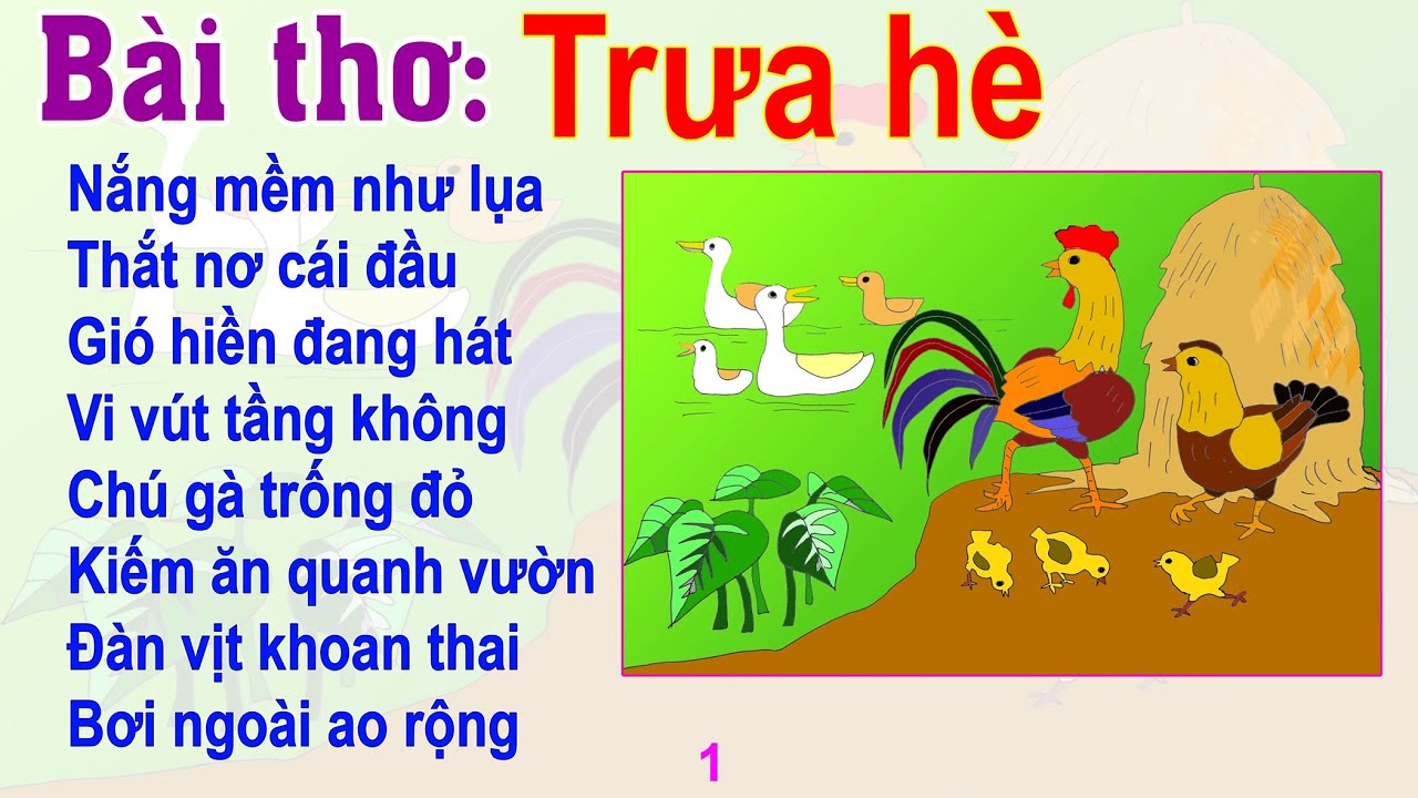 Bài Thơ Trưa Hè Hay Nhất Gallery 2