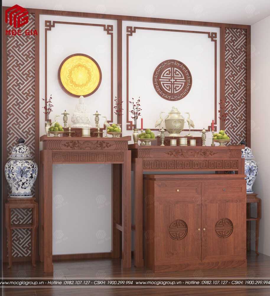 Kích thước bàn thờ Phật Bà Quan Âm chuẩn phong thủy Gallery 2