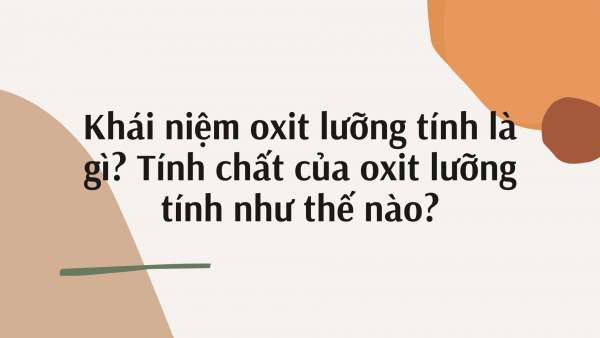 Oxit lưỡng tính là gì? Gallery 2