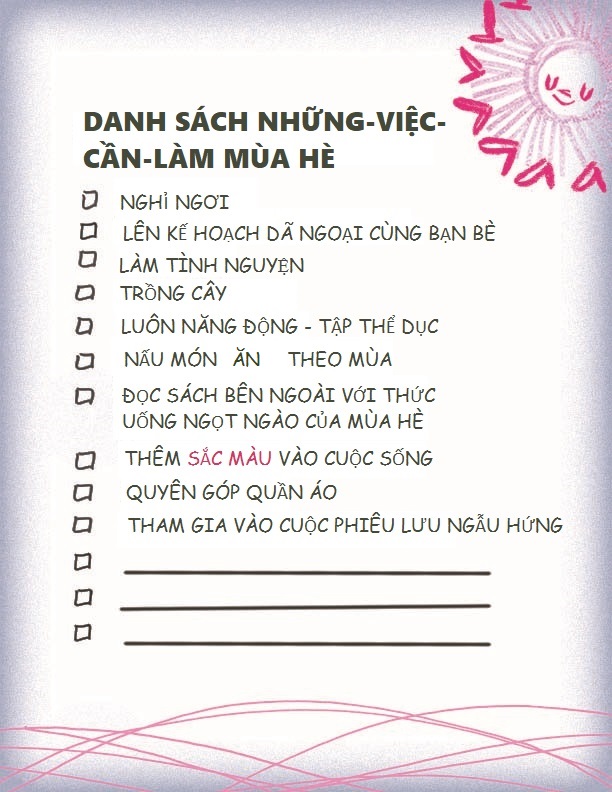 Mùa hè em thường làm gì?