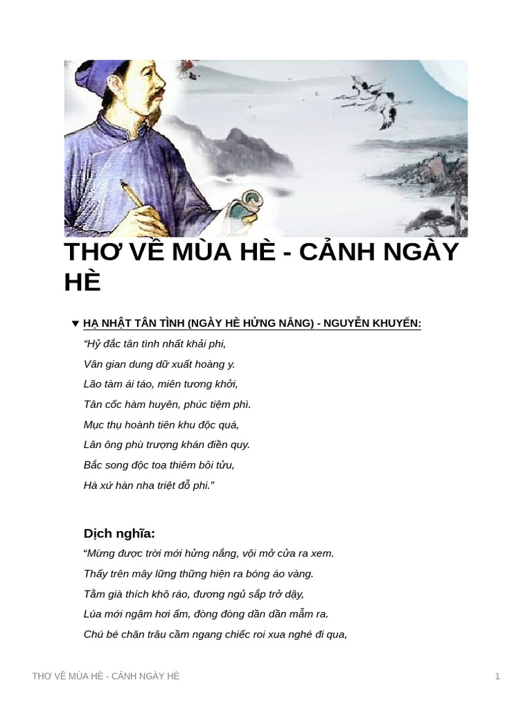 Thơ Hay Về Mùa Hè - Gợi Hình Ảnh Tươi Sáng, Rực Rỡ Gallery 2