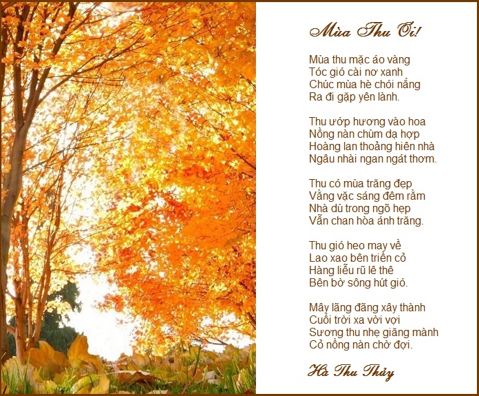 Thơ Hay Về Mùa Thu - Cảm Nhận Mùa Thu Qua Những Vần Thơ Đẹp Gallery 2