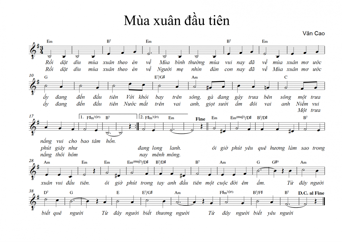 Mùa Xuân Đầu Tiên