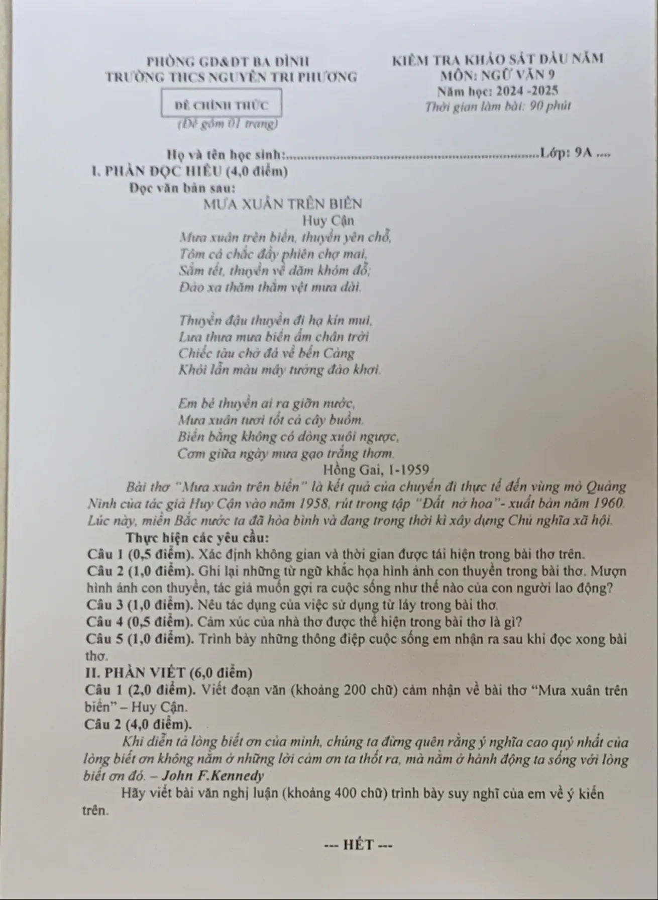 Mưa Xuân Đọc Hiểu
